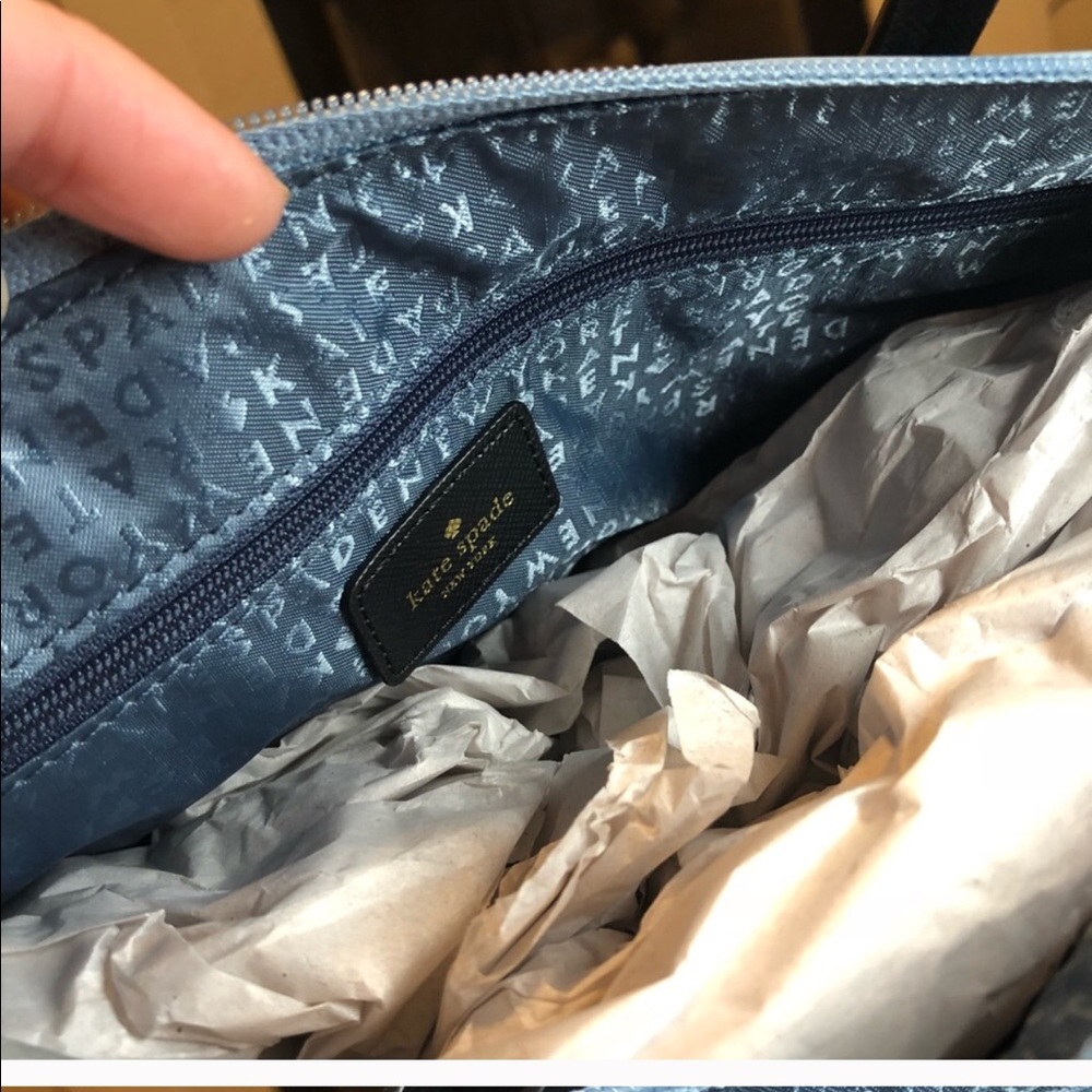 SOLD ❌ KATE SPADE Mavis Street blue bag NWT - Picture 4 of 7